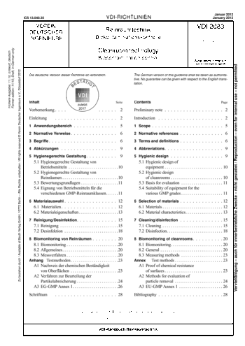 Produktabbildung: Reinraumtechnik - Biokontaminationskontrolle