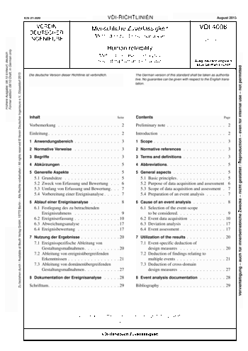 Produktabbildung: Menschliche Zuverlässigkeit - Methoden zur Ereignisanalyse