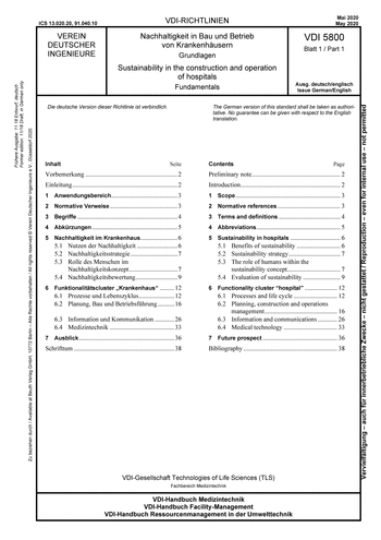 Produktabbildung: Nachhaltigkeit in Bau und Betrieb von Krankenhäusern - Grundlagen