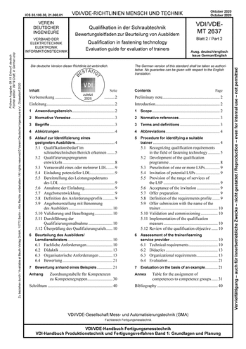 Produktabbildung: Qualifikation in der Schraubtechnik - Bewertungsleitfaden zur Beurteilung von Ausbildern