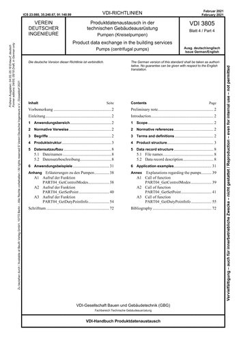 Produktabbildung: Produktdatenaustausch in der technischen Gebäudeausrüstung - Pumpen (Kreiselpumpen)