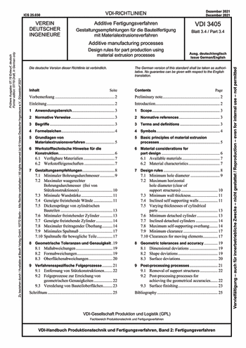 Produktabbildung: Additive Fertigungsverfahren - Gestaltungsempfehlungen für die Bauteilfertigung mit Materialextrusionsverfahren