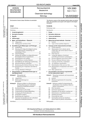 Produktabbildung: Reinraumtechnik - Messtechnik