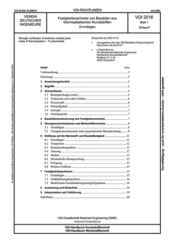 Produktabbildung: Festigkeitsnachweis von Bauteilen aus thermoplastischen Kunststoffen - Grundlagen