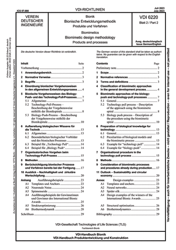 Produktabbildung: Bionik - Bionische Entwicklungsmethodik - Produkte und Verfahren