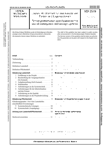 Produktabbildung: Lastenheft/Pflichtenheft für den Einsatz von Förder- und Lagersystemen