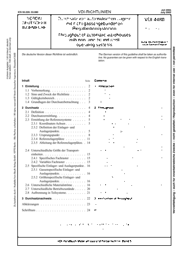 Produktabbildung: Durchsatz von automatischen Lagern mit nicht gassengebundenen Regalbediensystemen