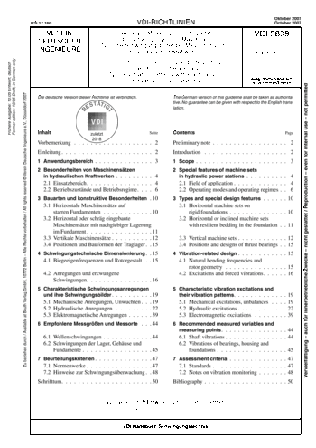 Produktabbildung: Hinweise zur Messung und Interpretation der Schwingungen von Maschinen - Typische Schwingungsbilder bei Maschinensätzen in hydraulischen Kraftwerken