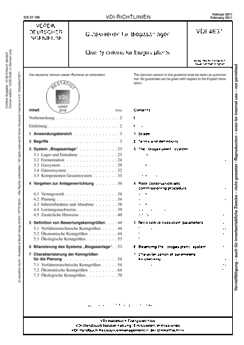 Produktabbildung: Gütekriterien für Biogasanlagen