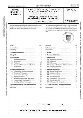 Produktabbildung: Biologische Verfahren zur Erfassung von Umweltbelastungen (Bioindikation) - Fische als Wirkungsindikatoren