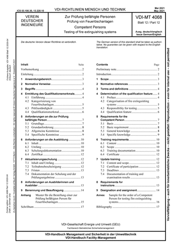 Produktabbildung: Zur Prüfung befähigte Personen - Prüfung von Feuerlöschanlagen