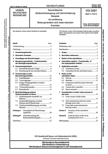 Produktabbildung: Raumlufttechnik - Geräuscherzeugung und Lärmminderung - Beispiele