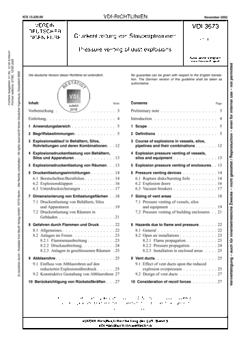 Produktabbildung: Druckentlastung von Staubexplosionen