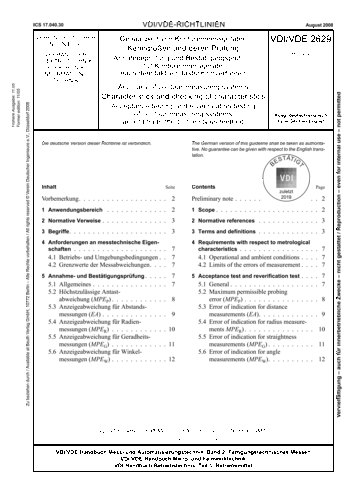 Produktabbildung: Genauigkeit von Konturenmessgeräten - Kenngrößen und deren Prüfung - Annahmeprüfung und Bestätigungsprüfung für Konturenmessgeräte nach dem taktilen Tastschnittverfahren