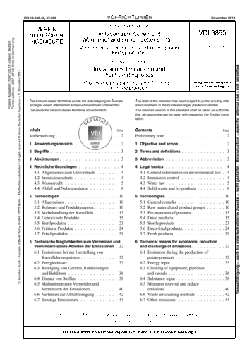 Produktabbildung: Emissionsminderung - Anlagen zum Garen und Wärmebehandeln von Lebensmitteln - Verarbeiten von Kartoffeln zu Halbfertig- oder Fertigprodukten