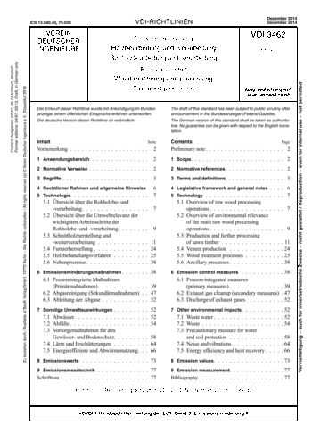 Produktabbildung: Emissionsminderung - Holzbearbeitung und -verarbeitung - Rohholzbearbeitung und -verarbeitung