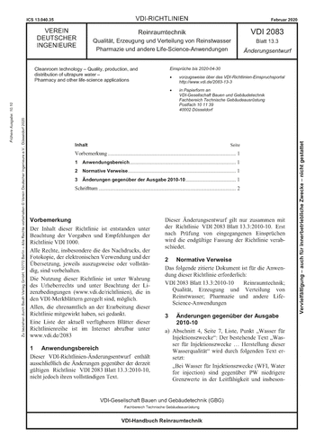 Produktabbildung: Reinraumtechnik - Qualität, Erzeugung und Verteilung von Reinstwasser - Pharmazie und andere Life-Science-Anwendungen