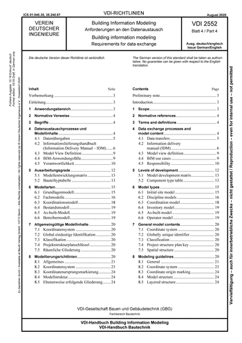 Produktabbildung: Building Information Modeling - Anforderungen an den Datenaustausch