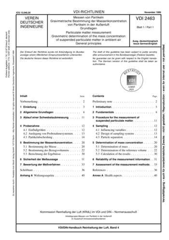 Produktabbildung: Messen von Partikeln - Gravimetrische Bestimmung der Massenkonzentration von Partikeln in der Außenluft - Grundlagen