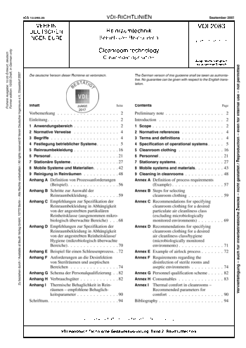 Produktabbildung: Reinraumtechnik - Betrieb von Reinräumen