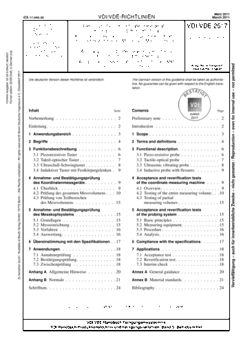 Produktabbildung: Genauigkeit von Koordinatenmessgeräten - Kenngrößen und deren Prüfung - Annahme- und Bestätigungsprüfungen für Koordinatenmessgeräte zum taktilen Messen von Mikrogeometrien