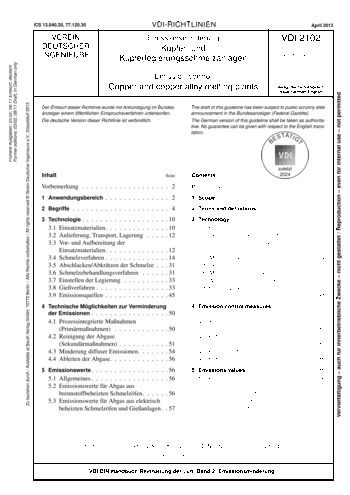 Produktabbildung: Emissionsminderung - Kupfer- und Kupferlegierungsschmelzanlagen