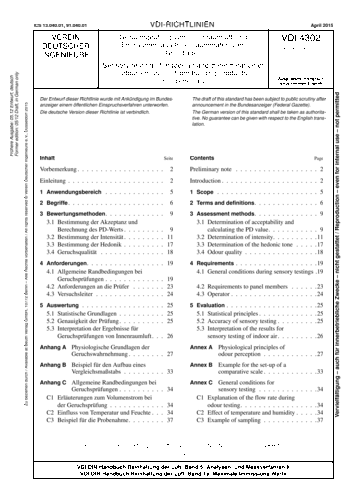 Produktabbildung: Geruchsprüfung von Innenraumluft und Emissionen aus Innenraummaterialien - Grundlagen