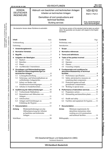 Produktabbildung: Abbruch von baulichen und technischen Anlagen - Arbeiten an technischen Anlagen