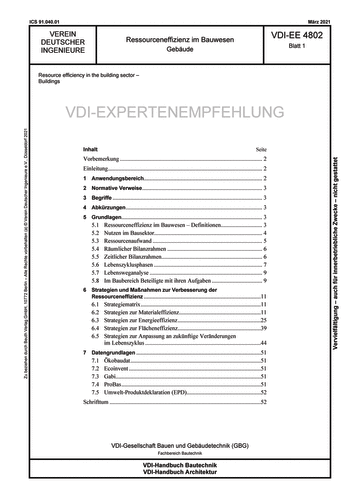 Produktabbildung: Ressourceneffizienz im Bauwesen - Gebäude