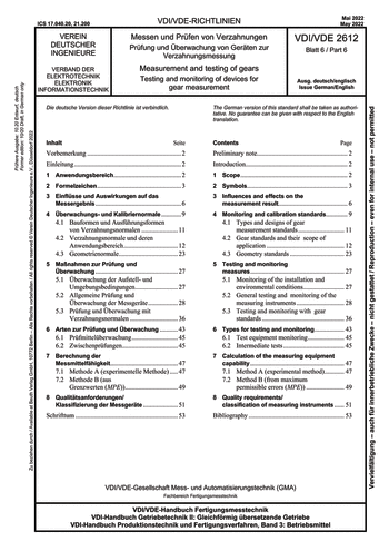 Produktabbildung: Messen und Prüfen von Verzahnungen - Prüfung und Überwachung von Geräten zur Verzahnungsmessung