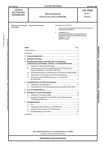 Produktabbildung: Reinraumtechnik - Personal am reinen Arbeitsplatz