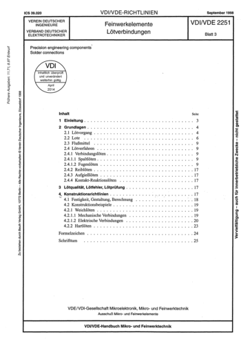 Produktabbildung: Feinwerkelemente - Lötverbindungen