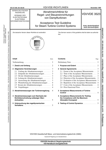 Produktabbildung: Abnahmerichtlinie für Regel- und Steuereinrichtungen von Dampfturbinen