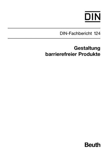 Produktabbildung: Gestaltung barrierefreier Produkte