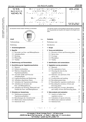 Produktabbildung: Monitoring der Wirkungen gentechnisch veränderter Organismen (GVO) - Erfassung der Diversität von Farn- und Blütenpflanzen - Vegetationsaufnahmen