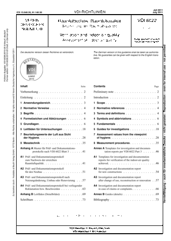 Produktabbildung: Raumlufttechnik - Raumluftqualität - Beurteilung der Raumluftqualität