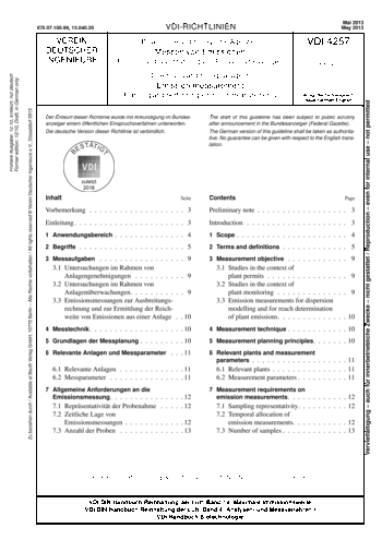 Produktabbildung: Bioaerosole und biologische Agenzien - Messen von Emissionen - Planung und Durchführung von Emissionsmessungen