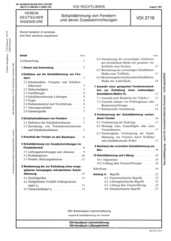 Produktabbildung: Schalldämmung von Fenstern und deren Zusatzeinrichtungen