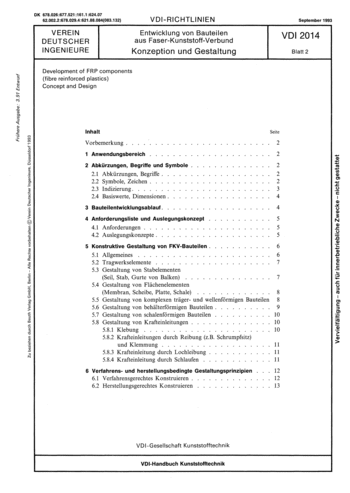 Produktabbildung: Entwicklung von Bauteilen aus Faser-Kunststoff-Verbund; Konzeption und Gestaltung