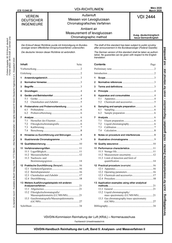 Produktabbildung: Außenluft - Messen von Levoglucosan - Chromatografisches Verfahren