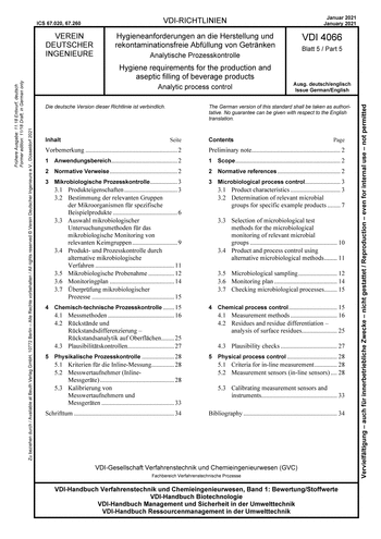 Produktabbildung: Hygieneanforderungen an die Herstellung und rekontaminationsfreie Abfüllung von Getränken - Analytische Prozesskontrolle