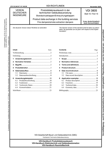 Produktabbildung: Produktdatenaustausch in der technischen Gebäudeausrüstung - Brandschutzklappen/Entrauchungsklappen