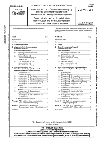 Produktabbildung: Kommunikation und Öffentlichkeitsbeteiligung bei Bau- und Infrastrukturprojekten - Standards für die Leistungsphasen der Ingenieure