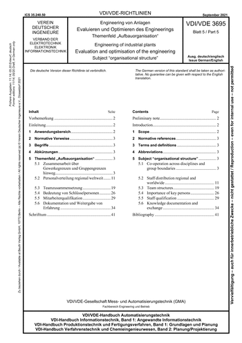 Produktabbildung: Engineering von Anlagen - Evaluieren und Optimieren des Engineerings - Themenfeld &#034;Aufbauorganisation&#034;