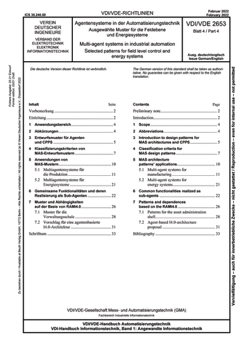 Produktabbildung: Agentensysteme in der Automatisierungstechnik - Ausgewählte Muster für die Feldebene und Energiesysteme