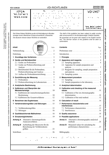 Produktabbildung: Messung gasförmiger Emissionen - Chromatografische Bestimmung organischer Verbindungen - Probenahme von sauren Komponenten in alkalischen wässrigen Lösungen; Analyse mit Ionenchromatografie